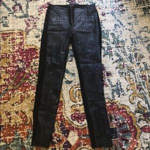 Faux leather leggings